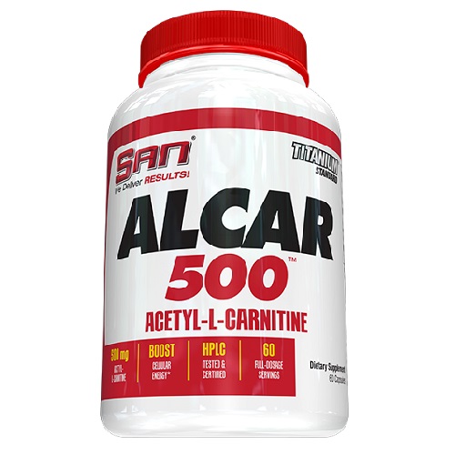 San Alcar 500 Acetyl L- Carnitine, 60 Capsules